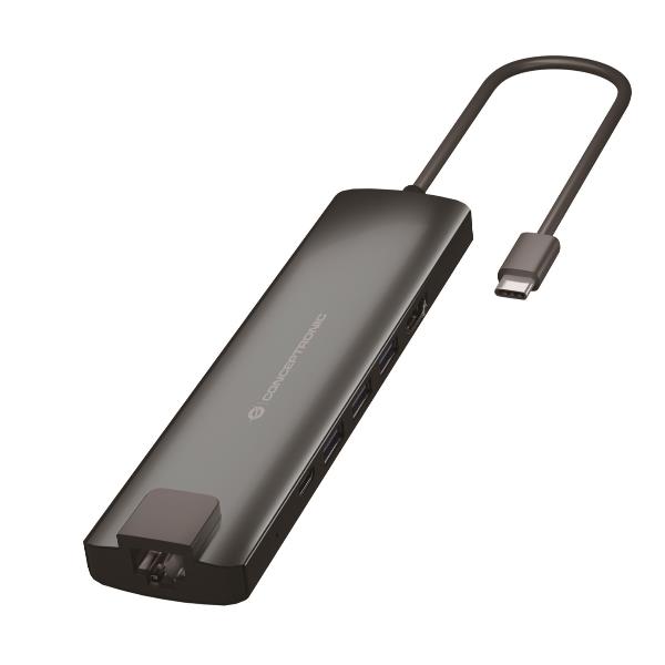 CONCEPTRONIC 9-IN-1 MULTIFUNCTIONAL USB HUB DONN06G