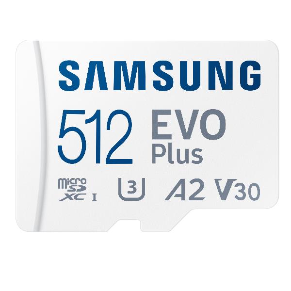 Image of Samsung SAMSUNG MICRO SD EVO PLUS 512GB U3 V30 A2 130/90 MB-MC512KA/EU