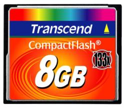 TRANSCEND 8GB COMPACT FLASCH CARD (133X) TS8GCF133