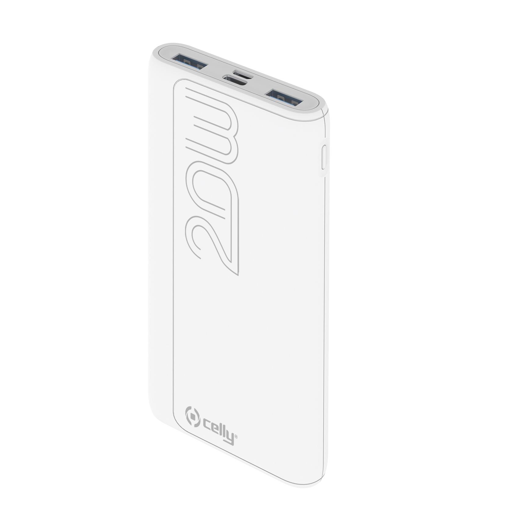 Image of CELLY POWER BANK PD20W 10000 EVO WHITE PBPD10000EVOWH