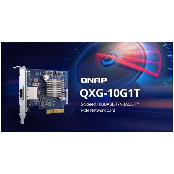 Image of Qnap SINGLE-PORT 10GBASE-T EXPANSION CARD PCIE GEN3 X4 QXG-10G1T