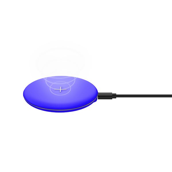 Image of CELLY WIRELESS CHARGER PAD 10W BLUE WLFASTFEELBL