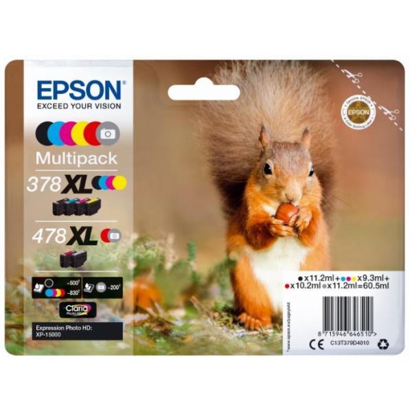 Image of EPSON MULTIPACK 6 378XL/478XL PHOTO HD C13T379D4010