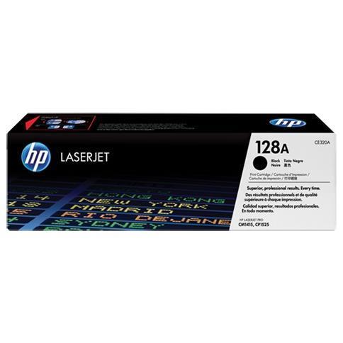 Image of HP 128A BLACK LASERJET PRINT CARTRIDGE CE320A