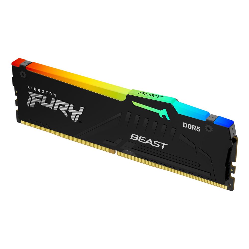 KINGSTON RAM FURY BEAST 32GB DDR5 5600MT/s CL40 RGB XMP KF556C40BBA-32