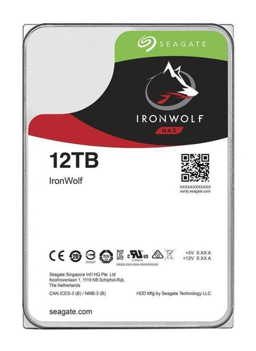 SEAGATE HDD IRONWOLF 12TB 3,5 7200RPM SATA 6GB/S BUFFER 256MB ST12000VN0008