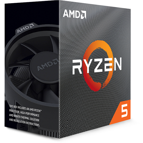 AMD CPU RYZEN 5, 5600, AM4, 4.40GHz 6 CORE, CACHE 35MB, 65W WRAITH STEALTH COOLER 100-100000927BOX