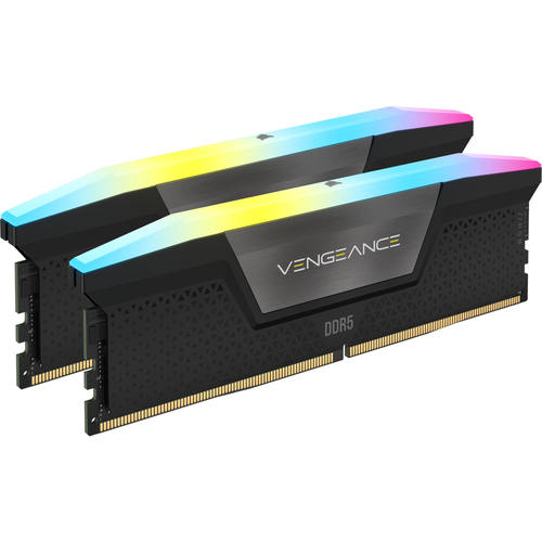 CORSAIR RAM VENGEANCE RGB DDR5 32GB 2X16GB DDR5 6000 PC5-48000 C36 1.35V OPTIMIZED FOR AMD - GREY CMH32GX5M2D6000Z36K