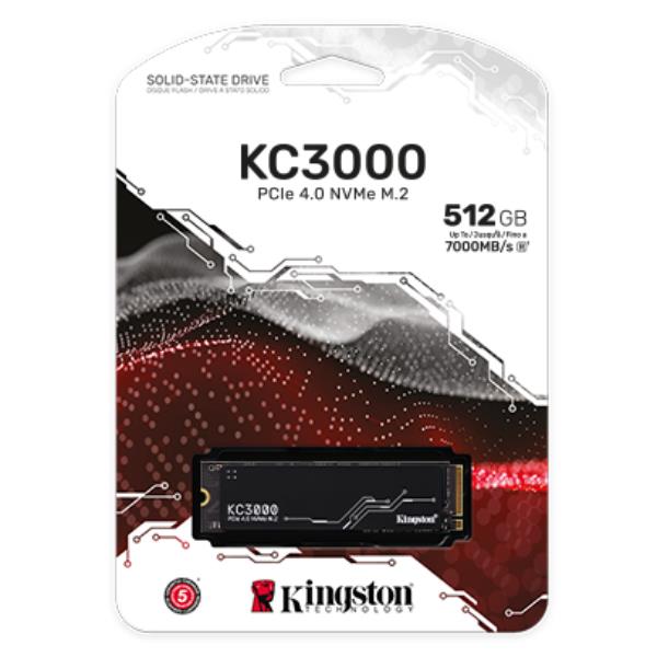 Image of Kingston 512G KC3000 PCIE 4.0 NVME M.2 SSD SKC3000S/512G