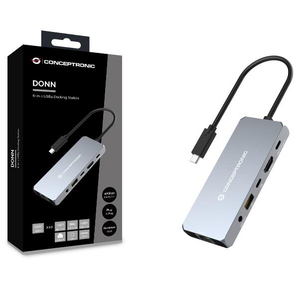 CONCEPTRONIC 6-IN-1 USB4 DOCKING STATIONG DONN22G