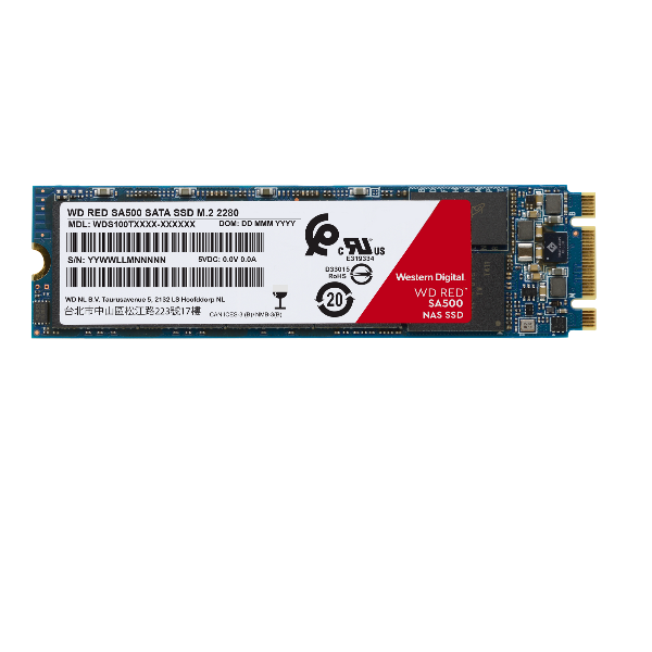 Image of WESTERN DIGITAL SSD WD RED 500GB M.2 WDS500G1R0B