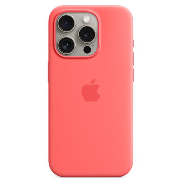 Image of APPLE IPHONE 15 PRO MAX SI CASE GUAVA MT1V3ZM/A