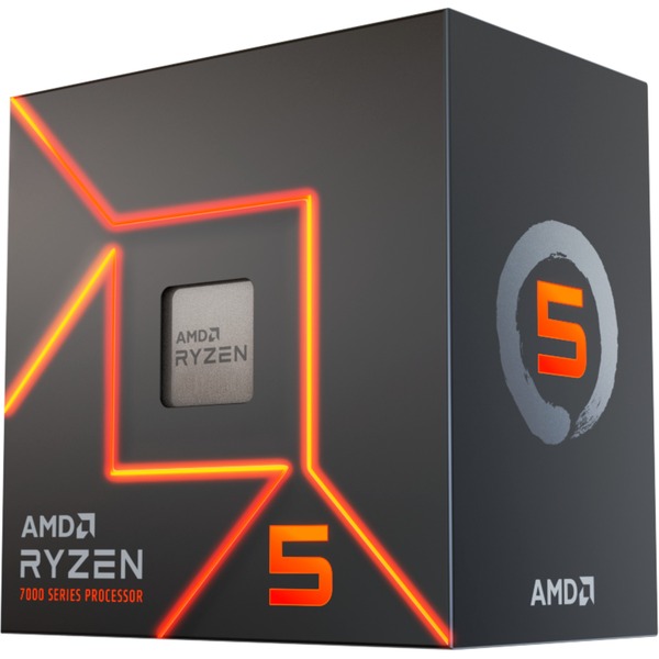 AMD CPU RYZEN 5, 7600, AM5, 3.8 GHz 6 CORE, CACHE 32MB, 65W, BOX 100-100001015BOX