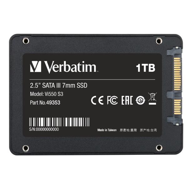 Image of Verbatim VERBATIM VI550 INTERNAL SATA III 2.5 SSD 1TB 49353
