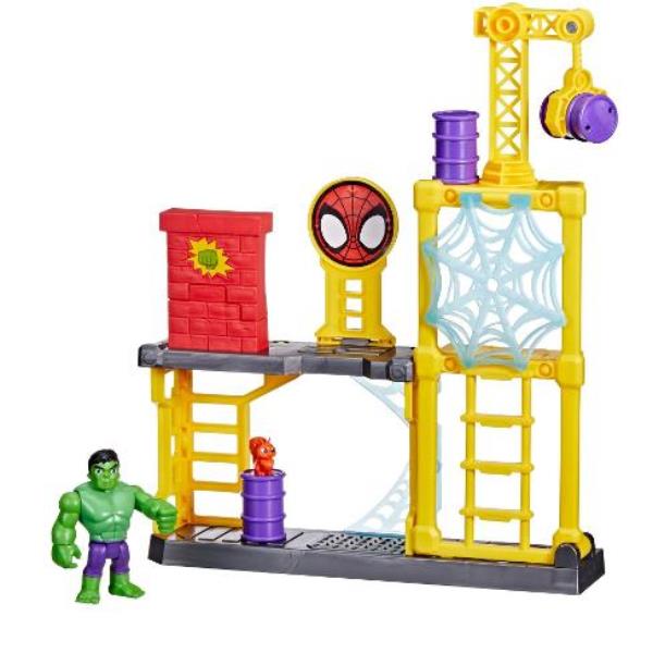 Image of HASBRO SPIDEY PLAYSET HULK SPACCATUTTO F37175L0