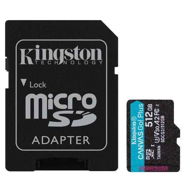KINGSTON 512GB MICROSDXC CANVAS GO PLUS SDCG3/512GB