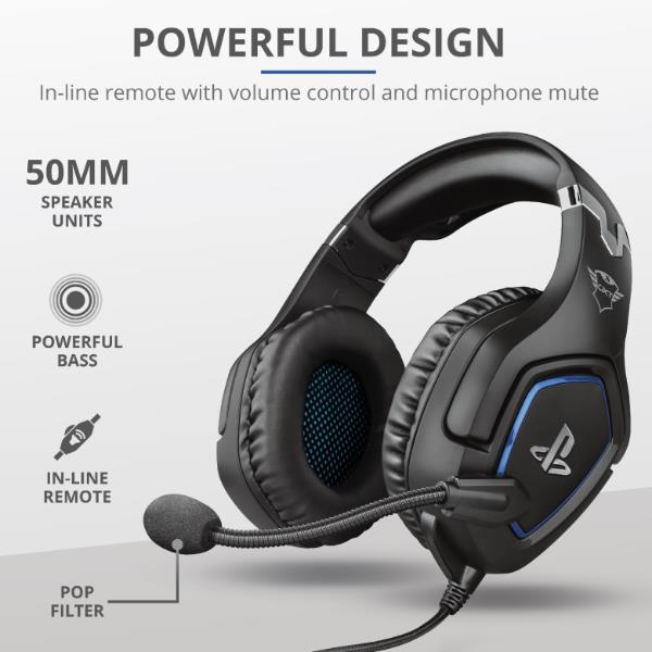 Image of TRUST GXT 488 FORZE-G PS4 HEADSET BLACK 23530