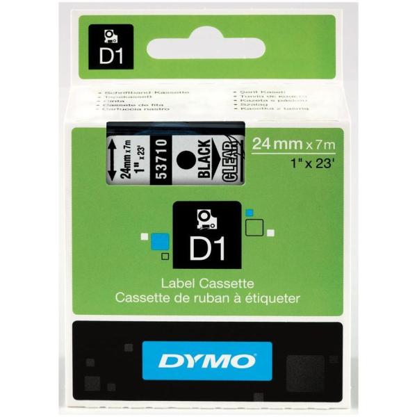 Image of DYMO NASTRO D1 24MMX7M NERO/TRASP S0720920A
