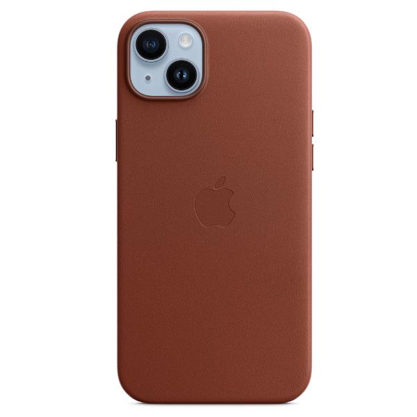 Image of APPLE IPHONE 14 PLUS LEATHER CASE UMBER MPPD3ZM/A