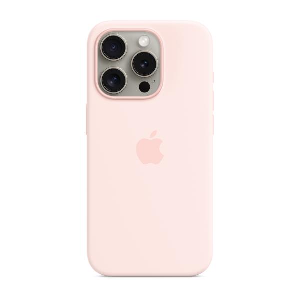 Image of APPLE IPHONE 15 PROMAX SI CASE LIGHT PINK MT1U3ZM/A