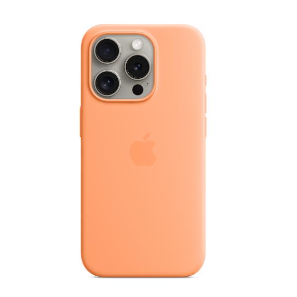 apple iphone 15 pro si case orange sorbet mt1h3zm/a