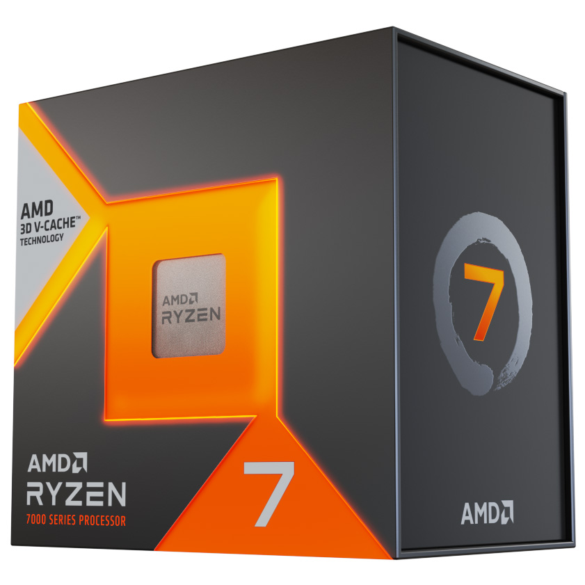 AMD CPU RYZEN 7, 7800X3D, AM5, 5GHz 8CORE, CACHE 104MB, 120W, WOF 100-100000910WOF