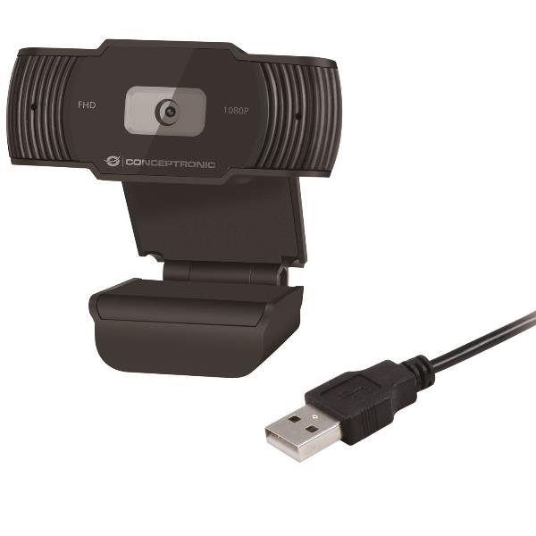 Image of CONCEPTRONIC 1080P USB WEBCAM WITH MICROPHONE AMDIS04B
