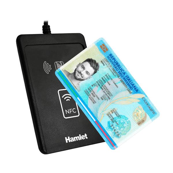 Image of HAMLET LETTORE USB SMART CARD CONTACTLESS HUSCR-CIEP