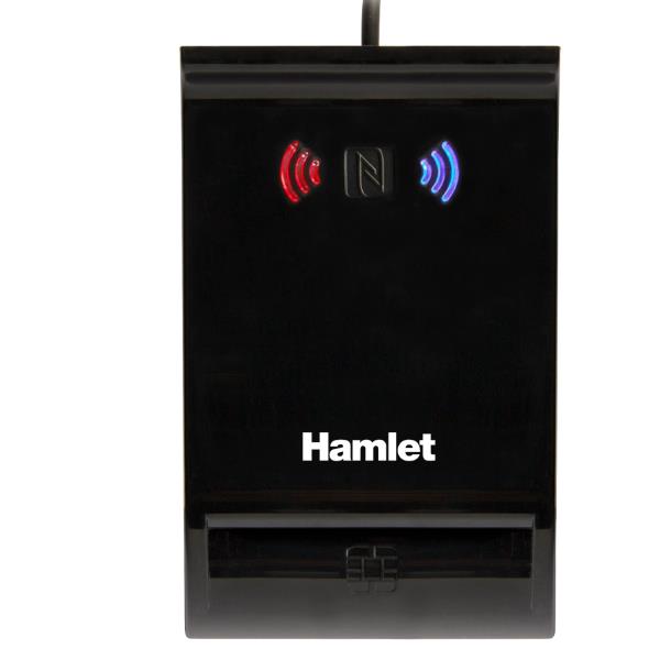 HAMLET LETTORE USB SMART CARD WIRELESS HUSCR-NFC
