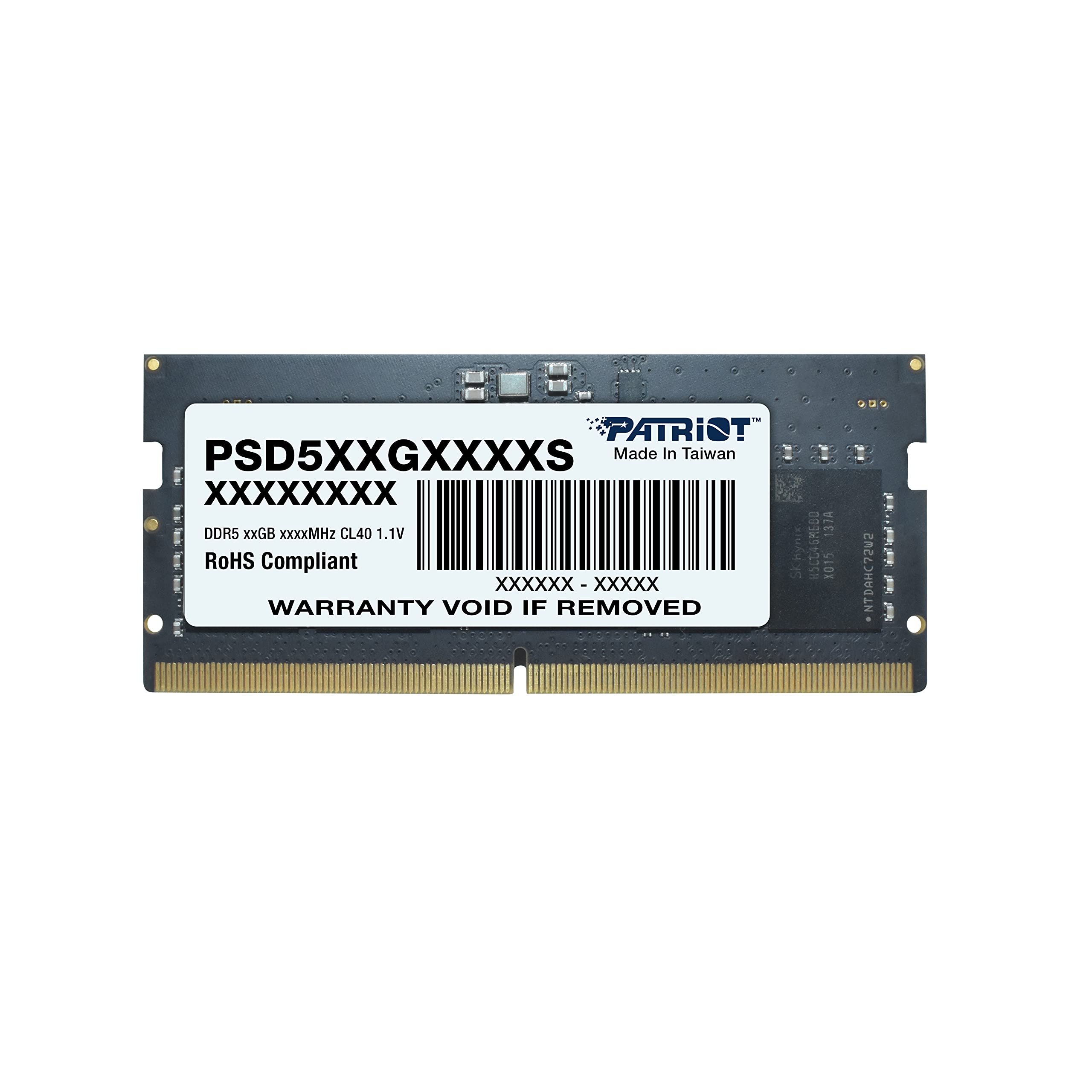 PATRIOT RAM SODIMM 32GB DDR5 4800MHZ PSD532G48002S