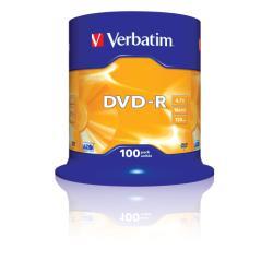 Image of VERBATIM SPINDLE 100 DVD-R 4.7GB 16X ) 43549/100