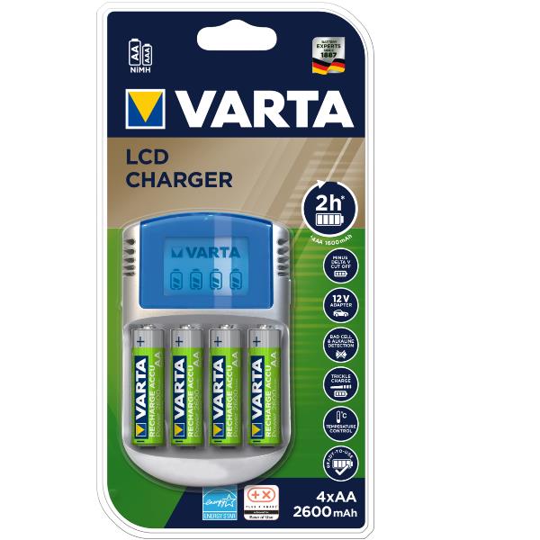 VARTA CARICAB. LED CHARGER 4 AA 12V USB 57070201451