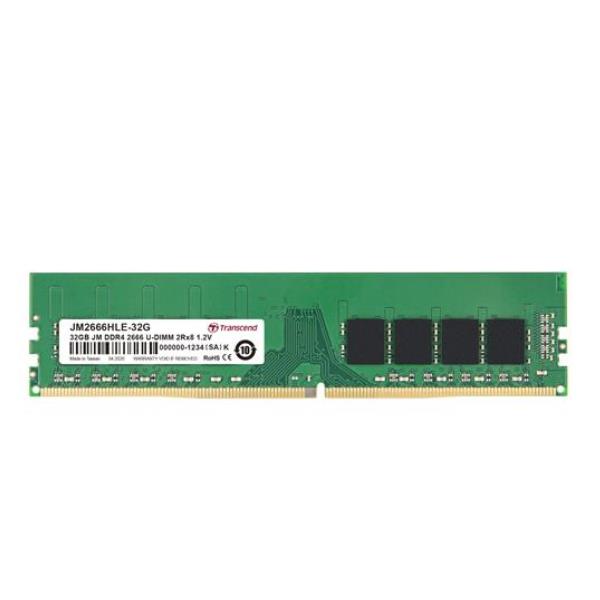 Image of TRANSCEND 32GB JM DDR4 2666MHZ U-DIMM 2RX8 JM2666HLE-32G