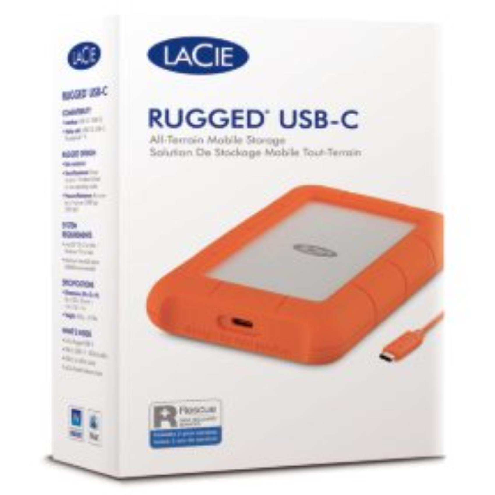 Lacie 2TB LACIE RUGGED HDD USB-C STFR2000800