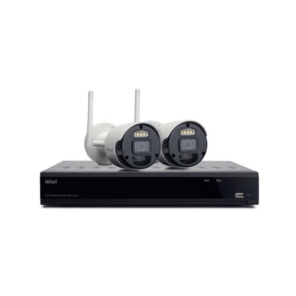 Image of Isiwi KIT WIRELESS NVR 8 CANALI + 2 TELECAMERE IP 1080P ISW-K1N8BF2MP-2 GEN1