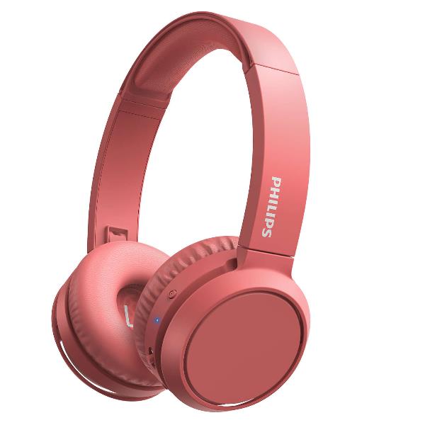 Image of PHILIPS CUFFIE WIRELESS CON MICROFONO RED TAH4205RD/00