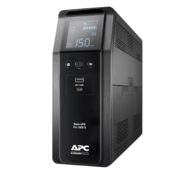 Image of Apc BACK UPS PRO BR 1600VA, SINEWAVE,8 OUTLETS, AVR BR1600SI