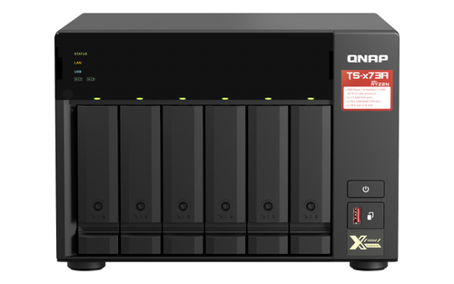 Image of Qnap QNAP NAS 6 BAIE AMD RYZEN V1500B QC 2.2GHZ 8GB TS-673A-8G