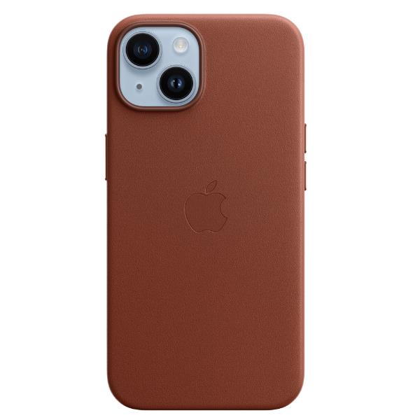 Image of APPLE IPHONE 14 LEATHER CASE UMBER MPP73ZM/A