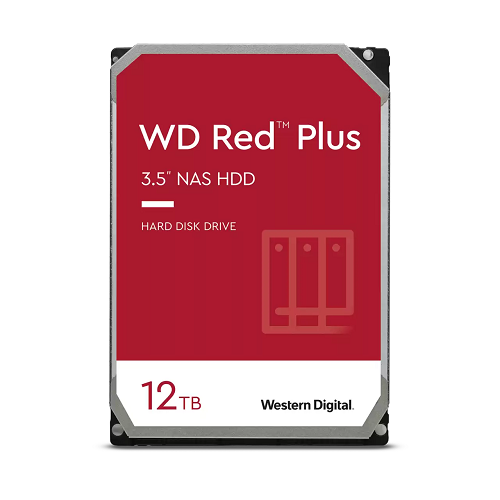 WESTERN DIGITAL HDD RED PLUS 12TB 3,5 7200RPM SATA 6GB/S BUFFER 512MB WD120EFBX