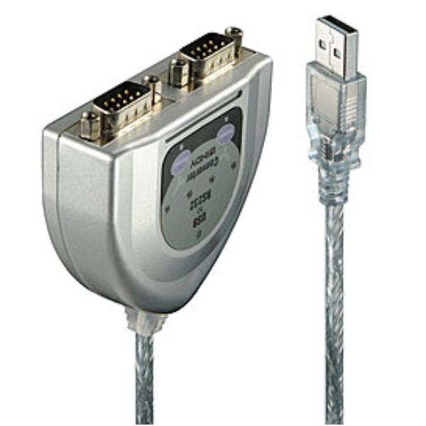 LINDY CONVERTITORE USB RS232, 2P 42889