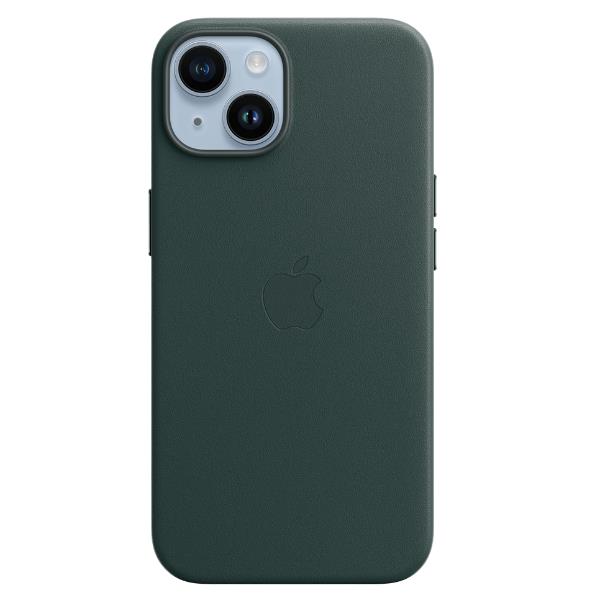 Image of APPLE IPHONE 14 LEATHER CASE FOREST GREEN MPP53ZM/A