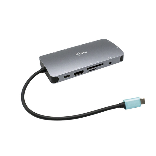 I-TEC NANO DOCKING STATION USB-C HDMI-VGA CON PORTA LAN, POWER DELIVERY 100W, RIVESTIMENTO IN METALLO C31NANODOCKVGAPD